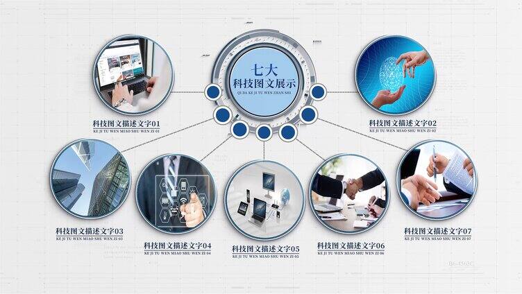 科技图文七大分类AE模板