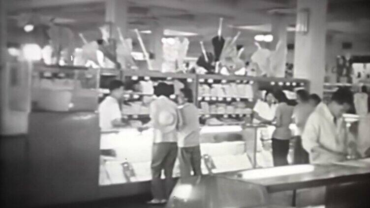 1964年  武汉百货商店  菜市场 