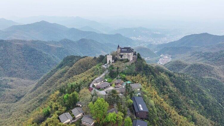 浙江 莫干山 裸心堡 航拍