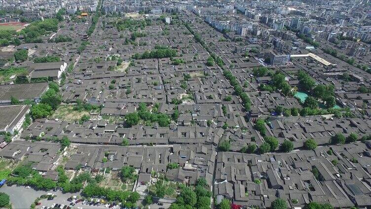 四川 阆中全景 阆中古城全景