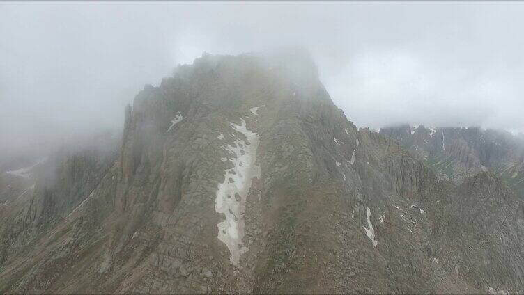 山水美景 年保玉则峰海子高原湖泊高原冰川