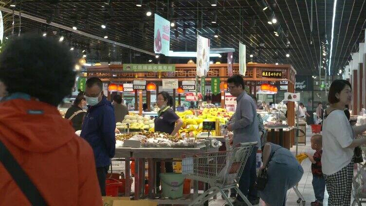 超市水果 商场 超市 蔬菜 水果 买水果