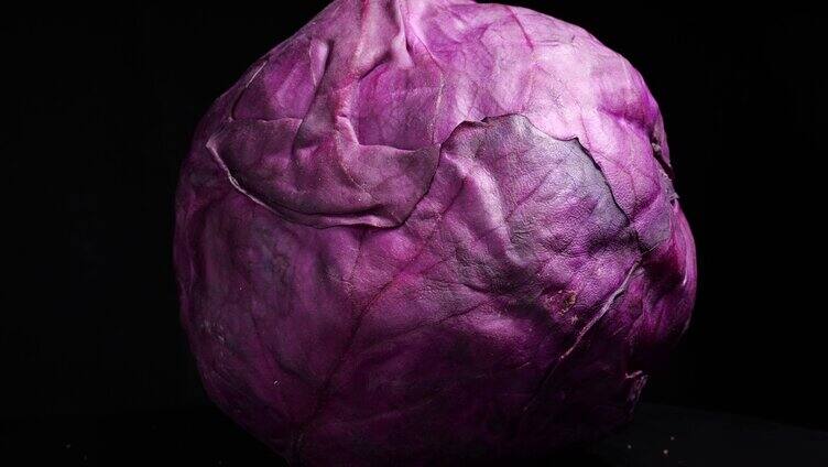 紫甘兰-4k原拍实拍果蔬特写视频素材