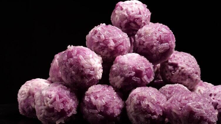 紫薯糯米球-香糯芝麻球