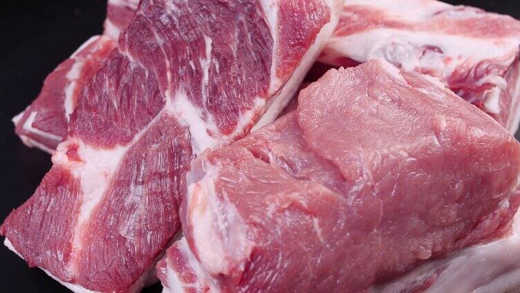 猪肉细节展示-猪肉五花肉-肥肉-猪五花肉