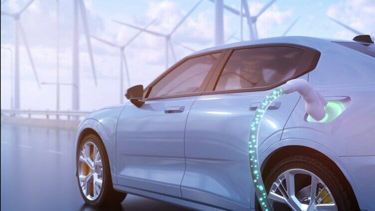 宽屏自动驾驶新能源汽车充电行驶自动驾驶