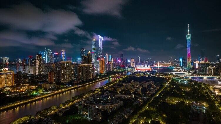 广州夜景延时