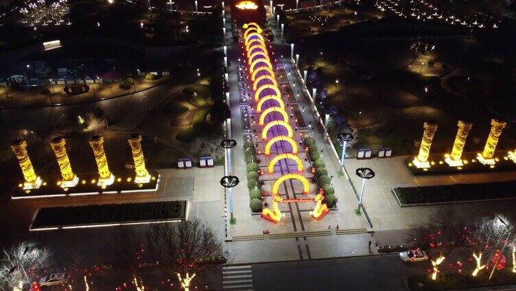 中国元宵节春节龙型灯展