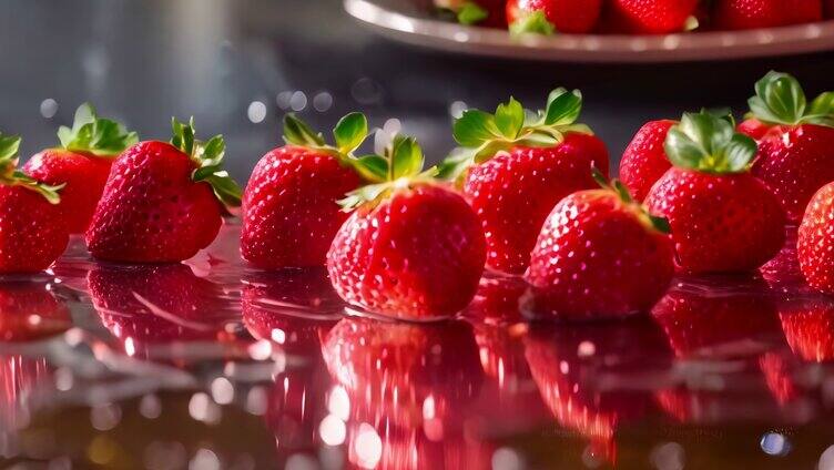 草莓 新鲜草莓 果实 绿色食品
