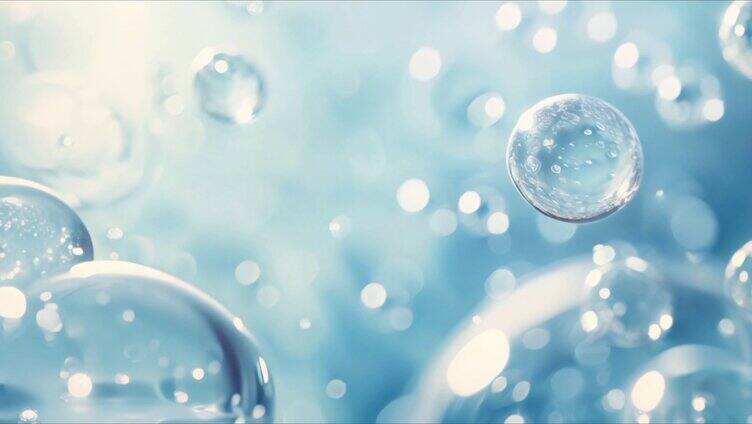 精华液水分子合集 化妆品精华 细胞膜实验