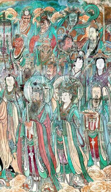 唐永乐宫壁画图