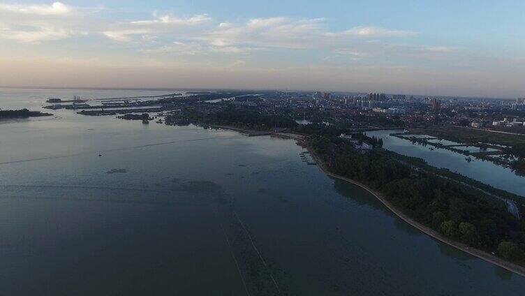 洪泽湖 湖滨浴场 夕阳傍晚 5