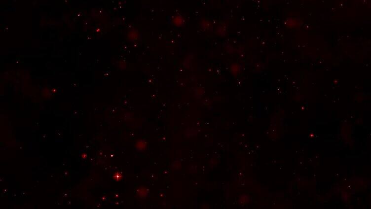 4K红色星空粒子视频-循环2