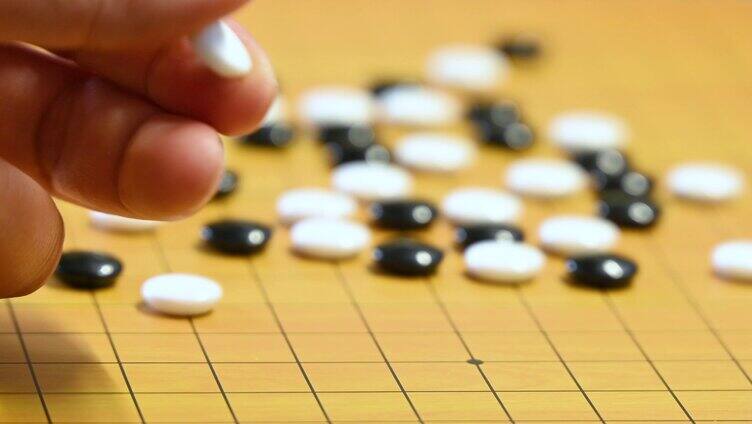 下围棋手部特写