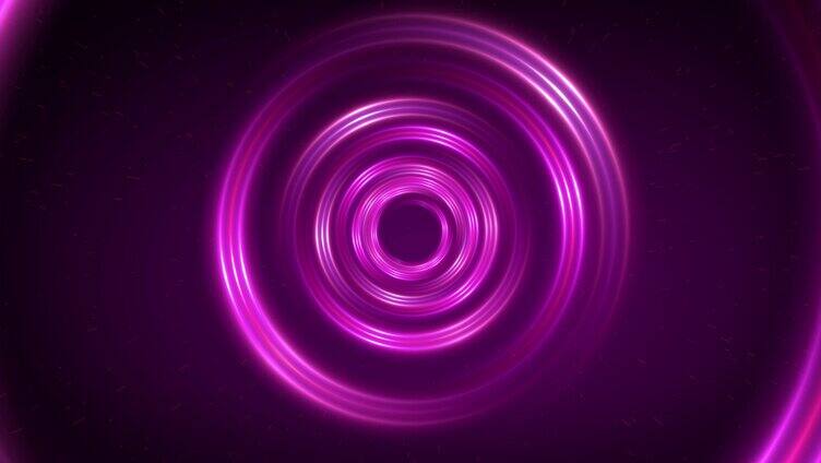 4K粉紫色光圈隧道视频2
