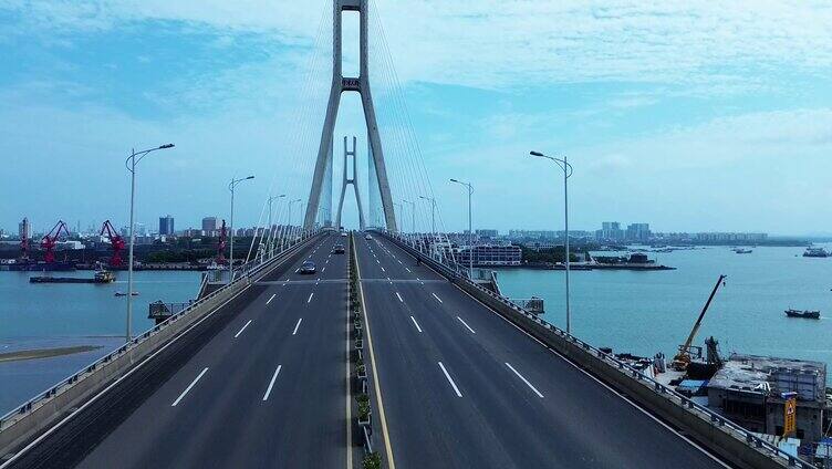 航拍 海南儋州洋浦大桥 