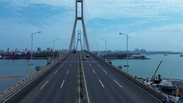 航拍 海南儋州洋浦大桥
