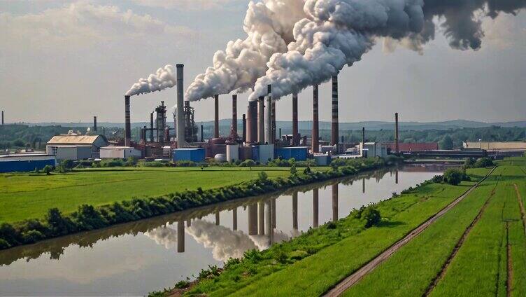 排放废气空气污染化工大气污染烟囱排放废气
