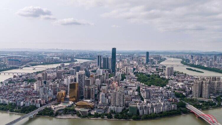 柳州城市全景延时航拍