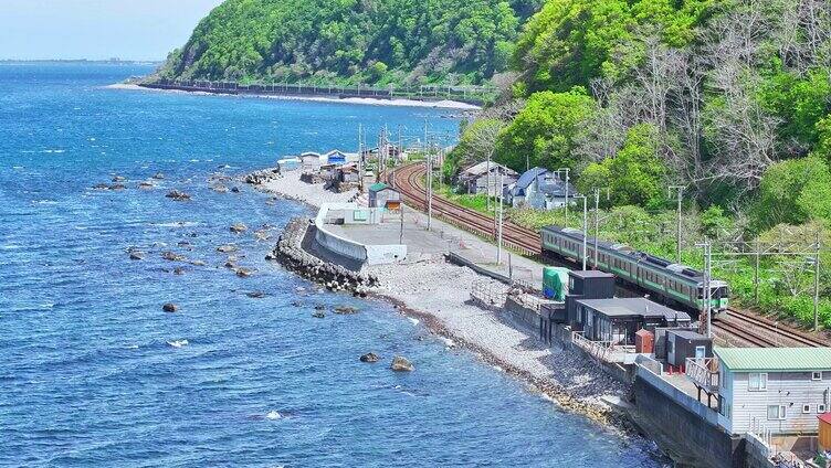 北海道 小樽 日本 日本航拍 海边 村庄