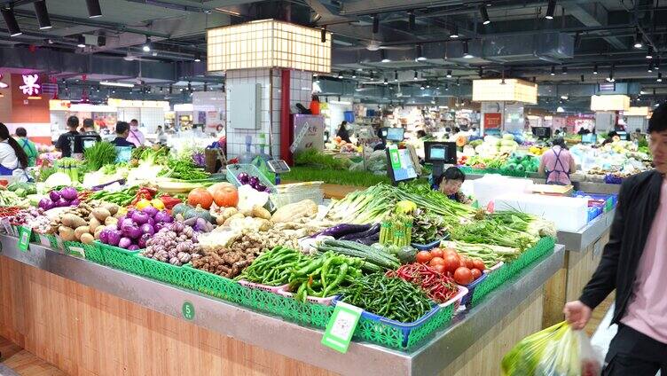 延时菜市场农贸市场视频素材蔬菜水果人流