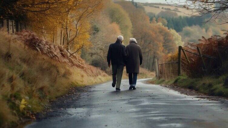 老龄化社会孤独老人生活场景镜头合集4K
