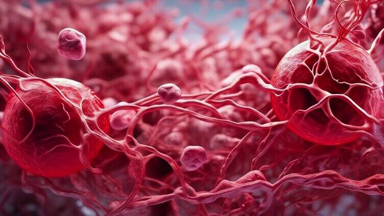 血液细胞心脏显微镜微观4K