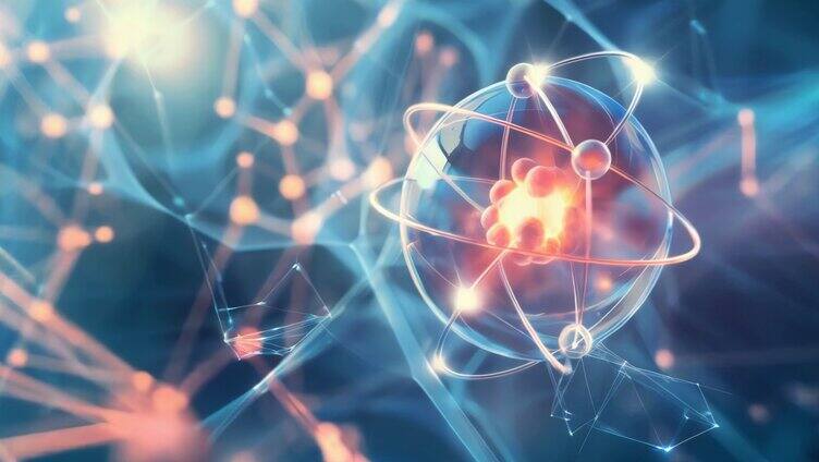 原子核量子质子分子电子粒子物理量子纠缠