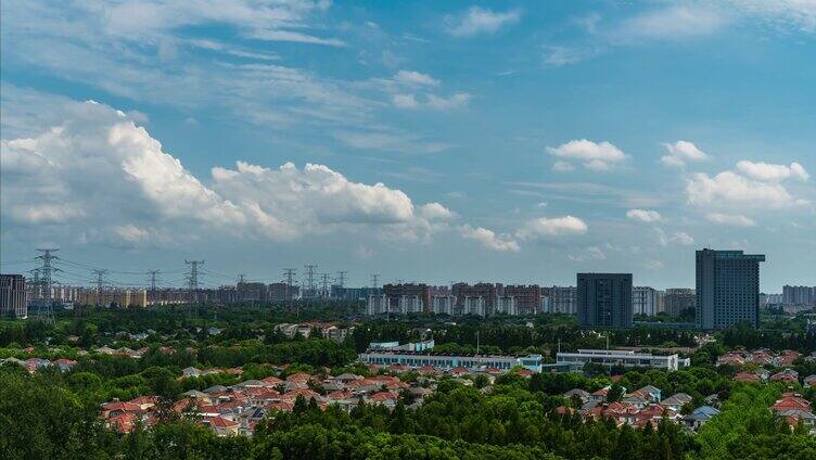 城市大范围风景延时