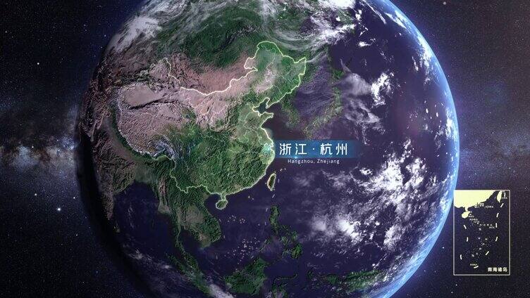 浙江杭州地图