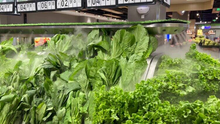 超市蔬菜区/绿色蔬菜摊