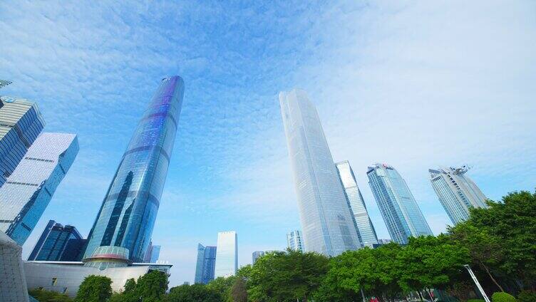 双塔 广州金融中心