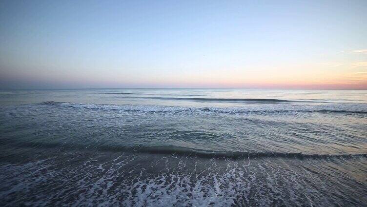 实拍海水波浪