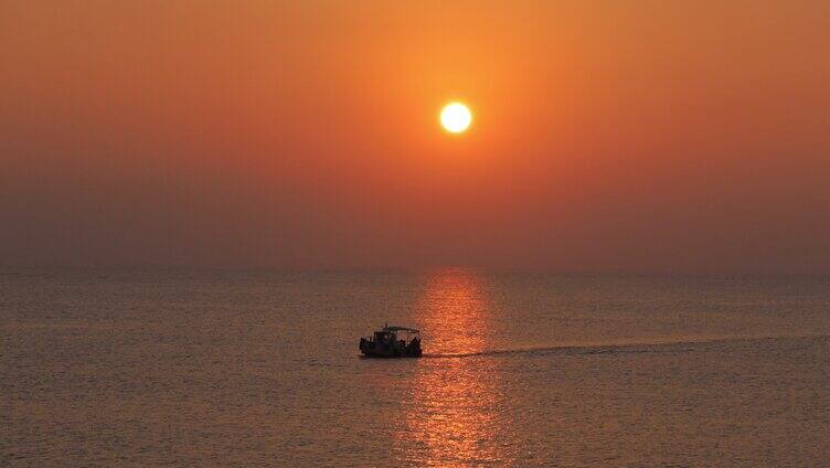 海上海面渔船
