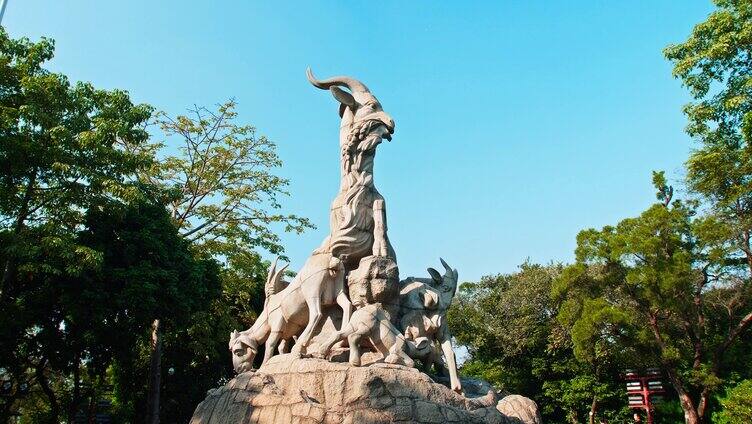 广州五羊雕像4K
