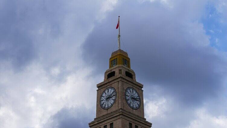 上海外滩大楼上的钟表