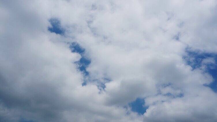 蓝天白云云层流动延时