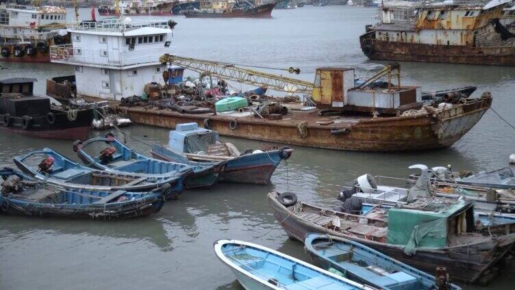海鲜码头港口码头渔村渔民渔船海鲜