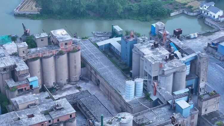 荒废的工厂荒凉废弃工厂破败老工业
