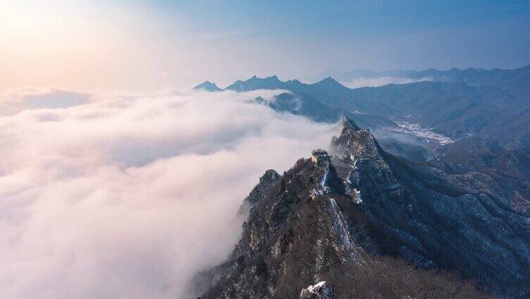 北京箭扣长城午后云海延时