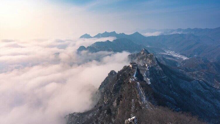 北京箭扣长城午后云海延时