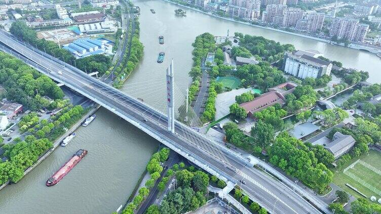 蓉湖大桥 无锡运河大桥 京杭大运河无锡段