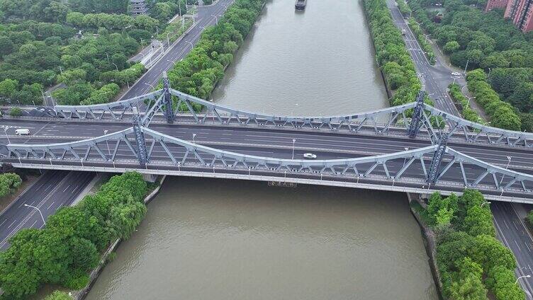 金匮大桥 无锡京杭大运河 无锡航拍