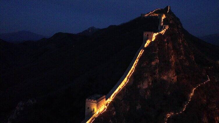 北京司马台长城夜景