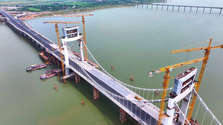 建设中的南昌洪州大桥