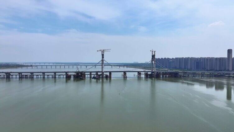 建设中的南昌洪州大桥