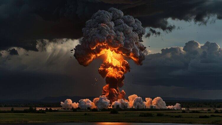 氢弹核弹原子弹爆炸核武器爆炸蘑菇云