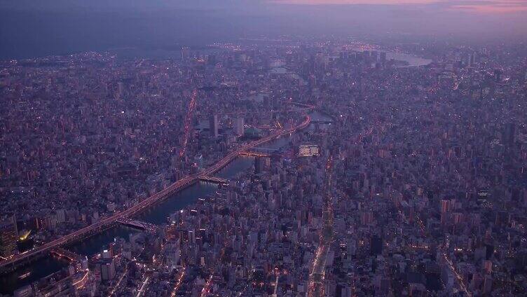 日本东京夜景航拍1