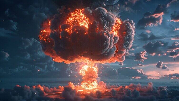 震撼原子弹氢弹蘑菇云