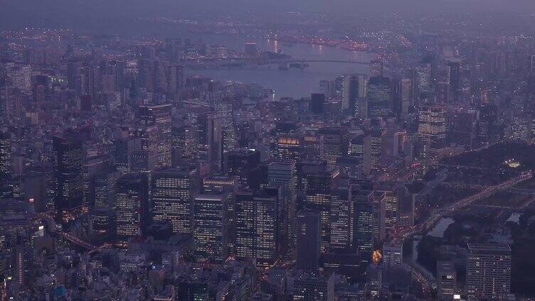 日本东京夜景航拍2